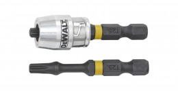 DEWALT Impact Torsion 2 x T25 50mm and Magnetic Screwlock Sleeve £7.69